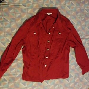 Red button up Jacket